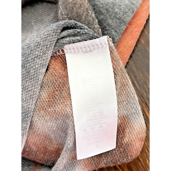 Rock & Rose Couture Rust Tie Dye Colored Womans Small Long Sleeve Crop Top - Picture 8 of 8